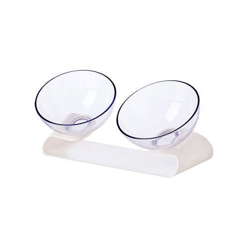 Jordan&Judy PE001 Pet Dog Cat Pet Double Bowl Transparent Tilt Design Healthy Material From Xiaomi Youpin