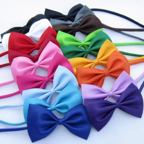 Multicolor Pet Dogs Bow Tie Dog Neck Tie Cat Tie Pet Grooming Supplies - Black