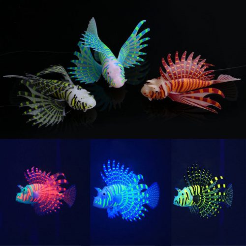 Yani Aquarium Ornament Glowing Effect Silicone Artificial Decoration for Fish Tank